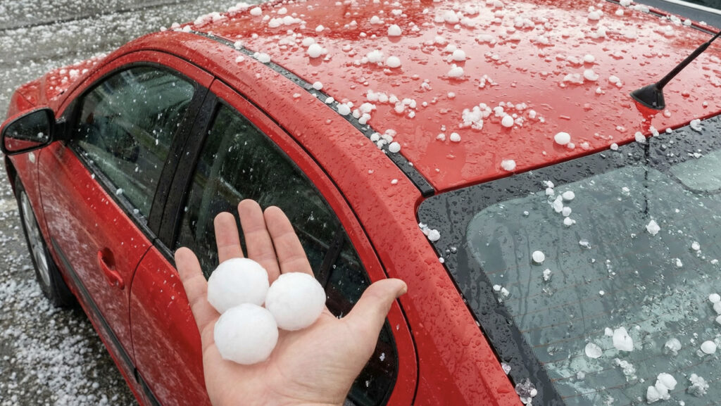 auto grandinata levabolli Roma grandine
